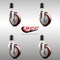 Service Caster 4 Inch 316SS Maroon Polyurethane Swivel 1-5/8 Inch Expanding Stem Caster Set SCC SCC-SS316EX20S414-PPUB-MRN-158-4 - alternate 3